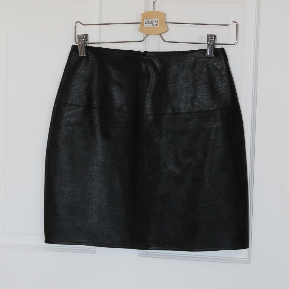 Vegan Leather Mini Skirt